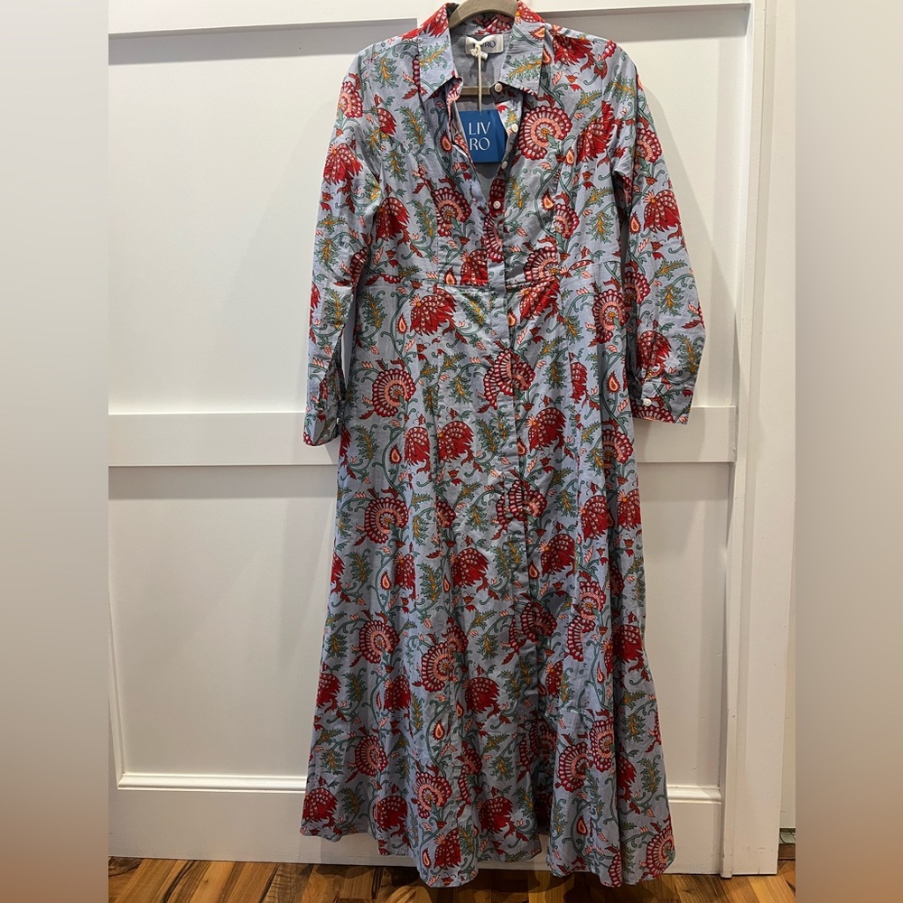 NWT Livro Classic Shirtdress in Desert Floral, size small